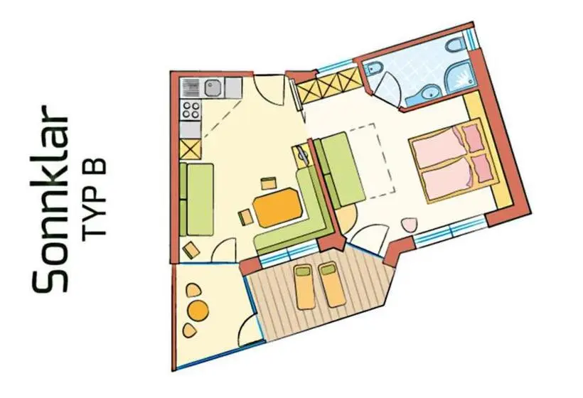 １ベッドルームのスーペリアアパートメント, Appartement Hotel Erlhof Deluxe