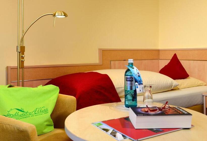 غرفة قياسية فردية مزودة بشُرفة, Landhotel Albers