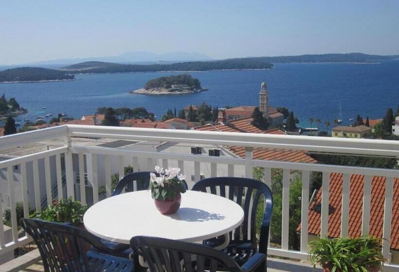 스탠다드 룸 바다 전망, Room In Hvar Town With Sea View, Terrace, Air Conditioning, Wi Fi
