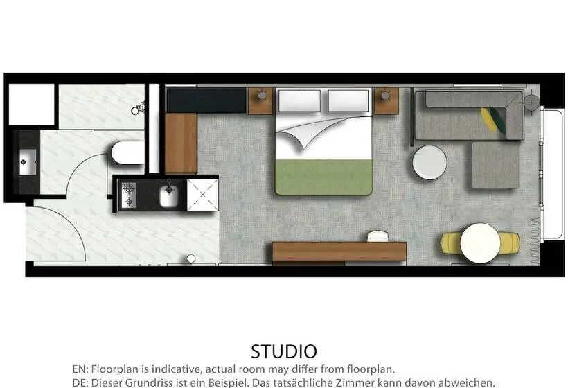 Standard-studio, Adina Apartment Hotel Frankfurt Westend
