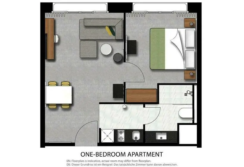 Premium-huoneisto 1 Makuuhuone Uima-allasnäkymä, Adina Apartment Hotel Frankfurt Westend