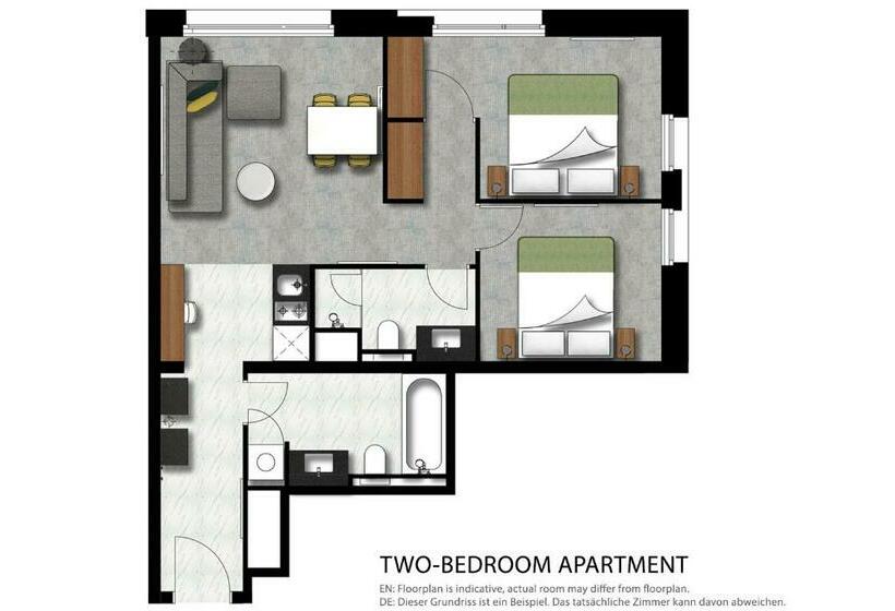 패밀리 룸, Adina Apartment Hotel Frankfurt Westend