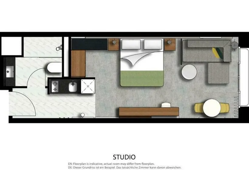 Standard-studio, Adina Apartment Hotel Frankfurt Westend