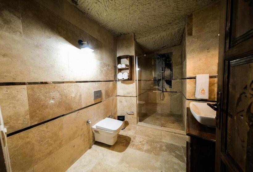 キングサイズベッドのスタンダードルーム, Cappadocia Nar Cave House & Swimming Pool