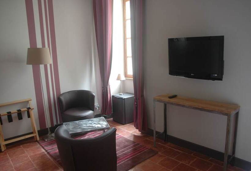 Номер Deluxe, Logis Hôtel Château De Palaja