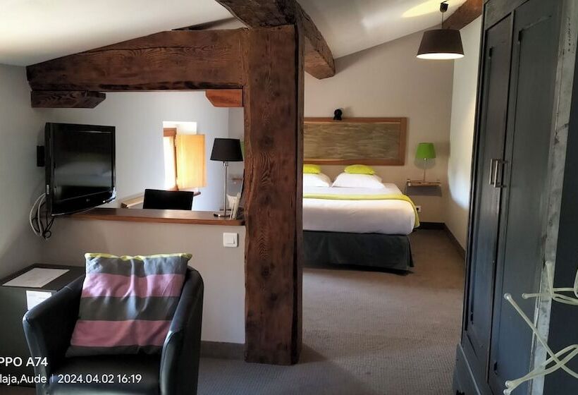 Номер Deluxe, Logis Hôtel Château De Palaja