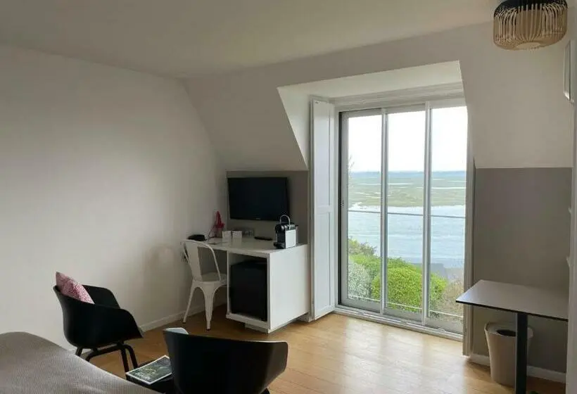 Superior-huone Merinäkymä, Hôtel Spa Les Corderies