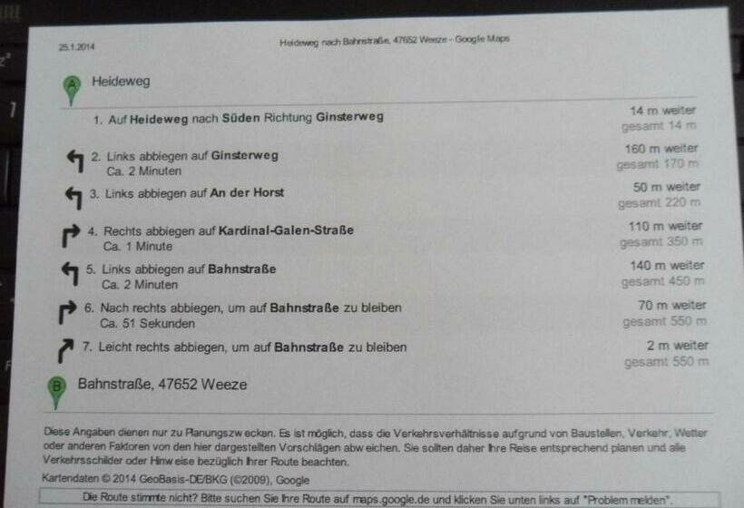 غرفة قياسية, Pension Heideweg