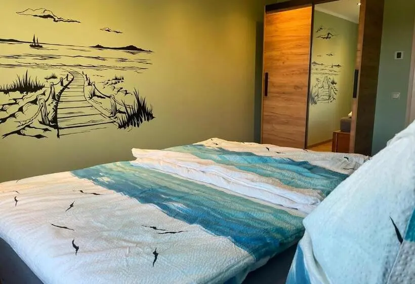 Huoneisto 1 Makuuhuone Parveke, Ferienanlage Süderhof