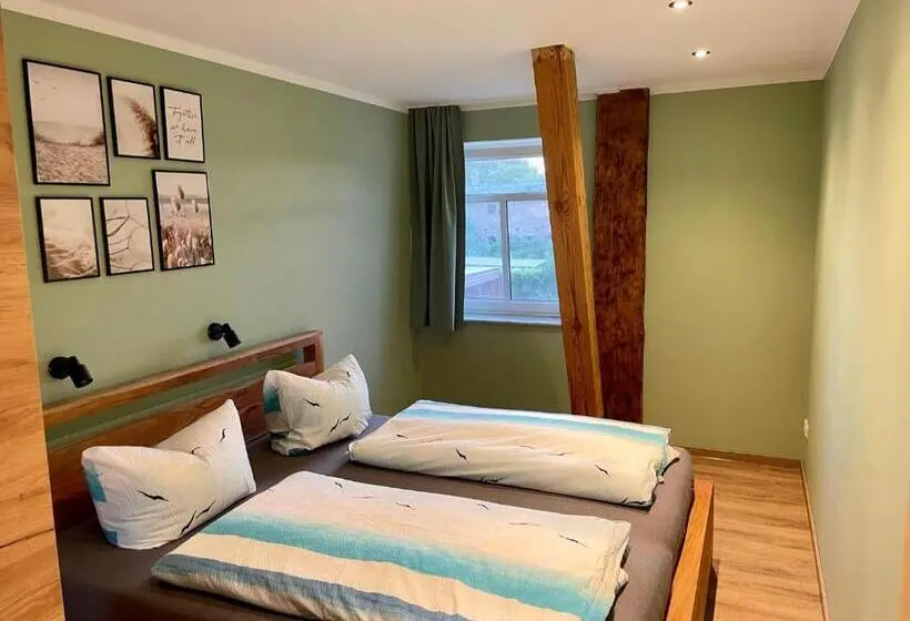 Huoneisto 1 Makuuhuone Parveke, Ferienanlage Süderhof