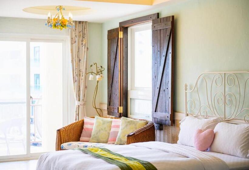 اتاق استاندارد چهارنفره با بالکن, Mong Shan Homestay