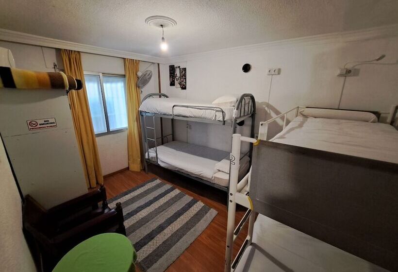 تختخواب در اتاق مشترک, Hostel El Cascabel