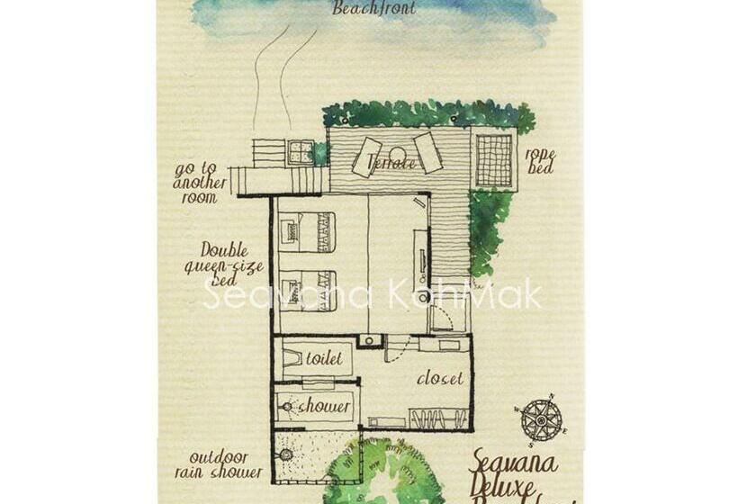 디럭스 룸, Seavana Koh Mak Beach Resort