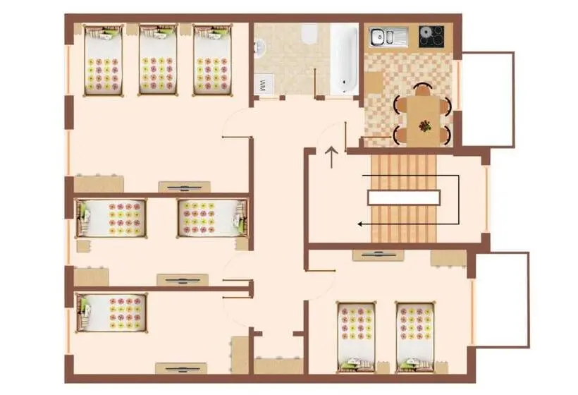 バルコニー付き1ベッドルームアパートメント, # Vaz Apartments Sg01 02, Wlan,tv, Küche, 2 X Balkone, Nahe Zentrum