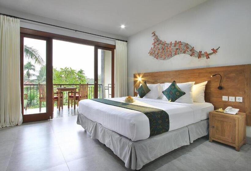 חדר דחוקס עם מיטת קינג, Belvilla Serene Hideaway Resort Monkey Forest