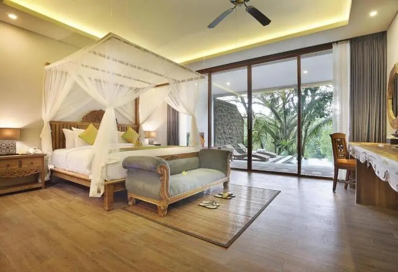 Villa 1 Makuuhuone, Belvilla Serene Hideaway Resort Monkey Forest