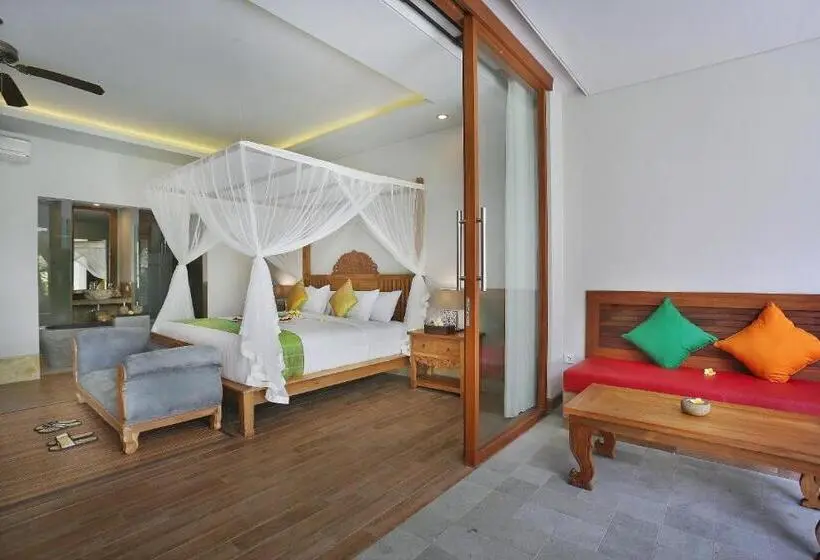 Villa 1 Makuuhuone, Belvilla Serene Hideaway Resort Monkey Forest