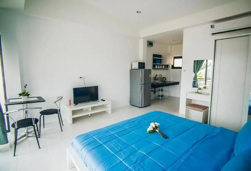 バルコニー付き１ベッドルームアパートメント, Villa Lunasole Samui