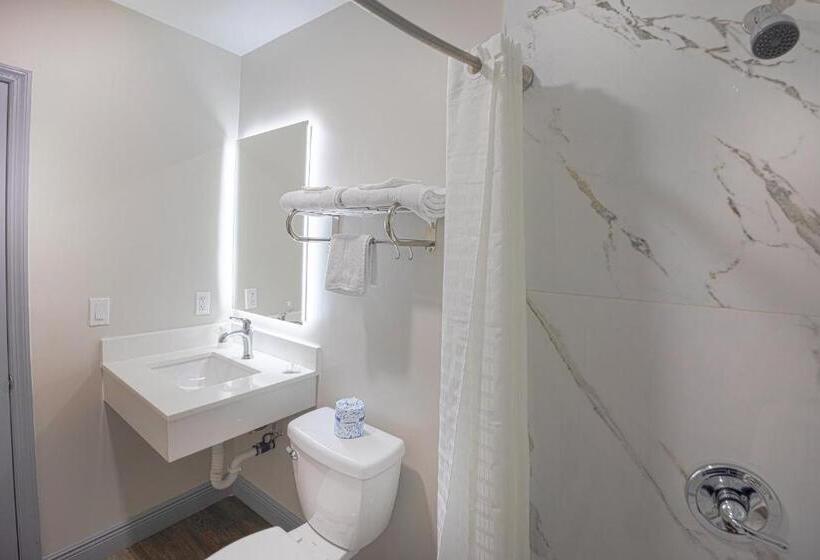 장애인을 위한 더블 침대 스탠다드 룸, Budget Motel  Titusville