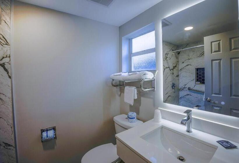 חדר סטנדרט מותאם לאדם עם מוגבלויות, Budget Motel  Titusville