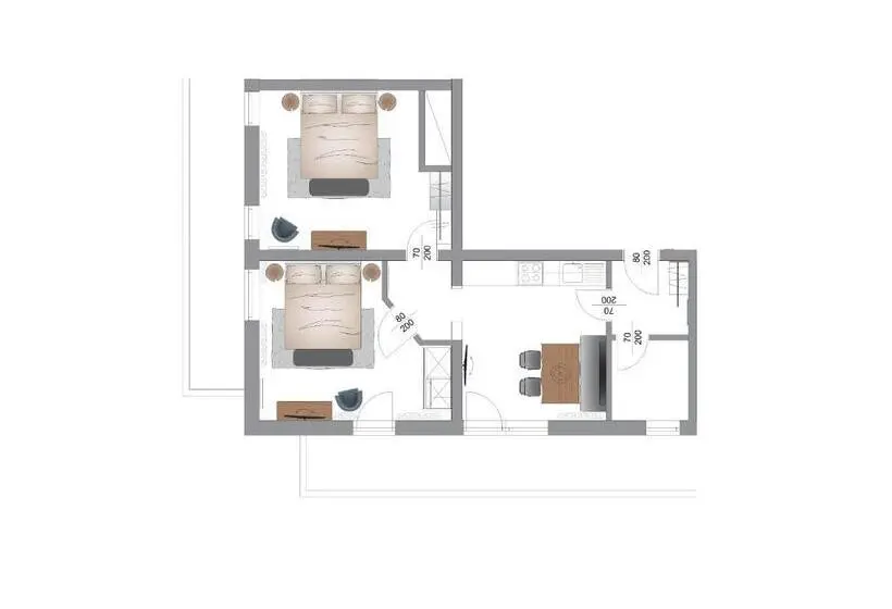 Deluxe-huoneisto 1 Makuuhuone, & Appartements Tiroler Buam