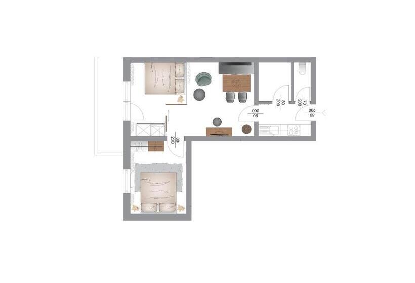 Апартаменты Superior 1 Спальня, & Appartements Tiroler Buam