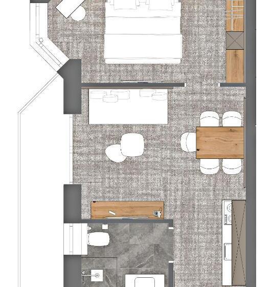 Апартаменты 1 Спальня, Alpenresidenz Trisanna