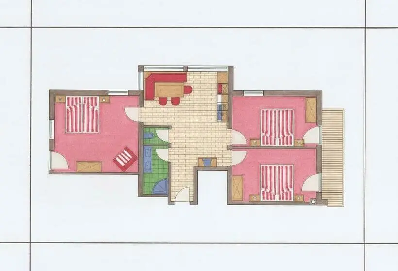 Huoneisto 3 Makuuhuonetta, & Appartement Auerhahn