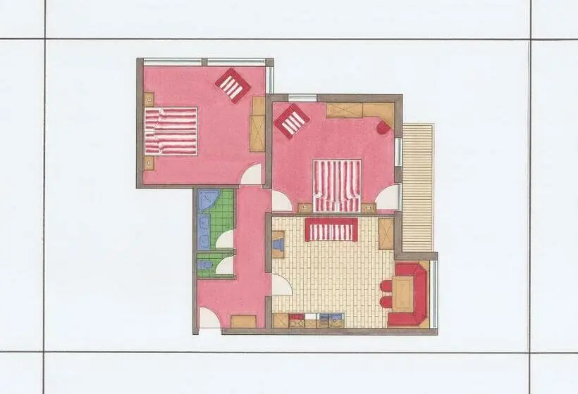 Huoneisto 2 Makuuhuonetta, & Appartement Auerhahn