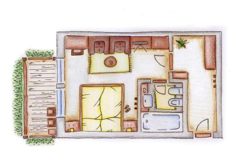 غرفة قياسية مزوَّدة بشُرفة, Lanerhof Active/spa/balance
