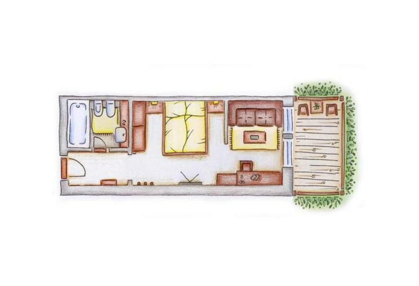 جناح جونيور مزوَّد بشرفة, Lanerhof Active/spa/balance