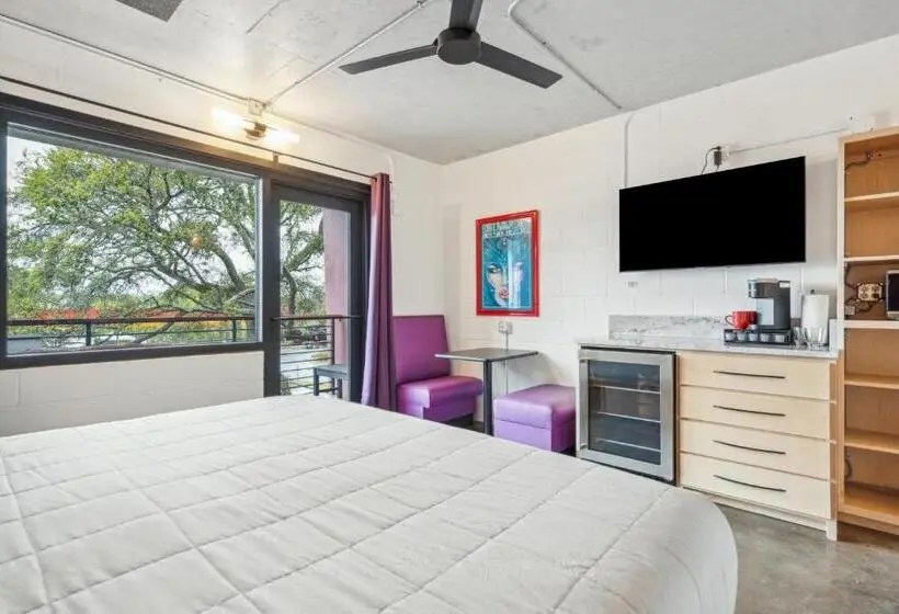 キングサイドベッドのスタンダードワンルーム, Boutique Vera Hotel In The Heart Of Folly Beach
