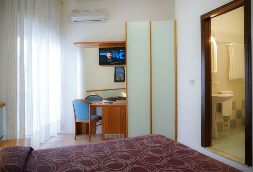 Standardzimmer seitl. Meerblick mit Balkon, Continental