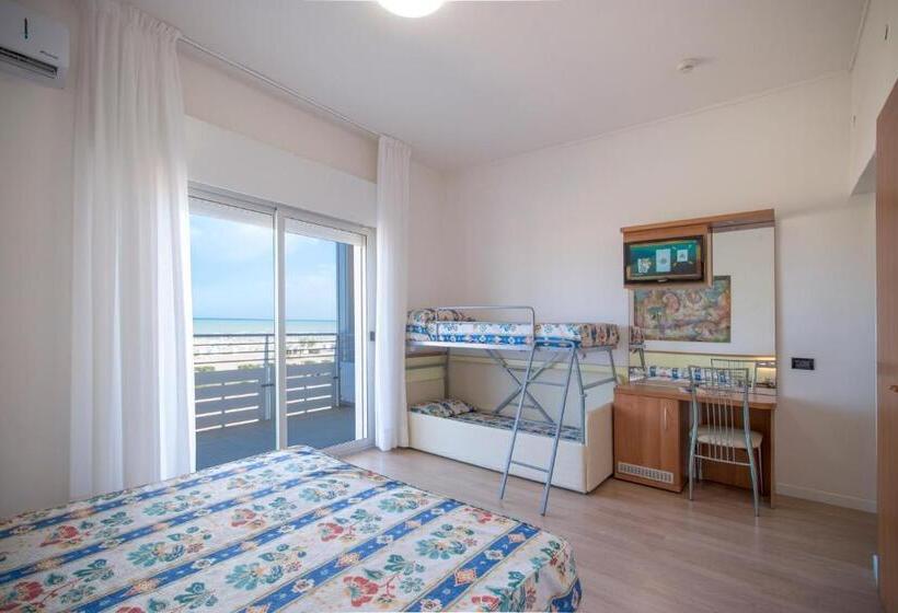 3-Bett-Standardzimmer Meerblick, Continental