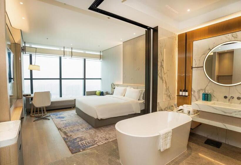 Pokój Deluxe Widok Morze, Wyndham Foshan Nanhai