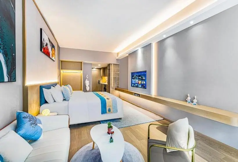 キングサイズベッドのデラックスルーム, Qinman Hotel   Gongbei Port Fuhuari Branch