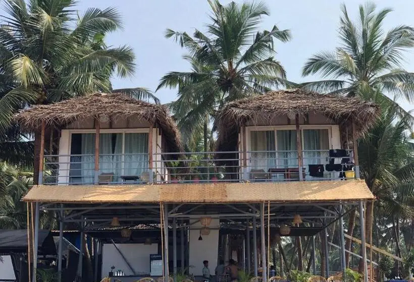 Deluxe-huone Merinäkymä, Agonda Beach Chalets