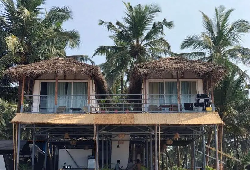 Deluxe-huone Merinäkymä, Agonda Beach Chalets