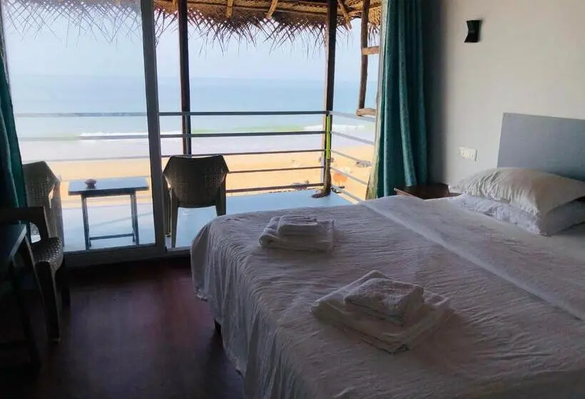 Deluxe-huone Merinäkymä, Agonda Beach Chalets