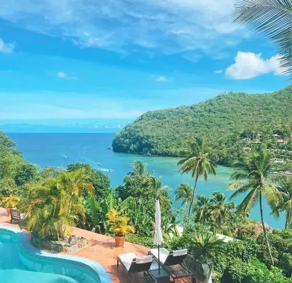 آپارتمان 1 خوابه با بالکن, Marigot Palms Luxury Caribbean Apartment Suites