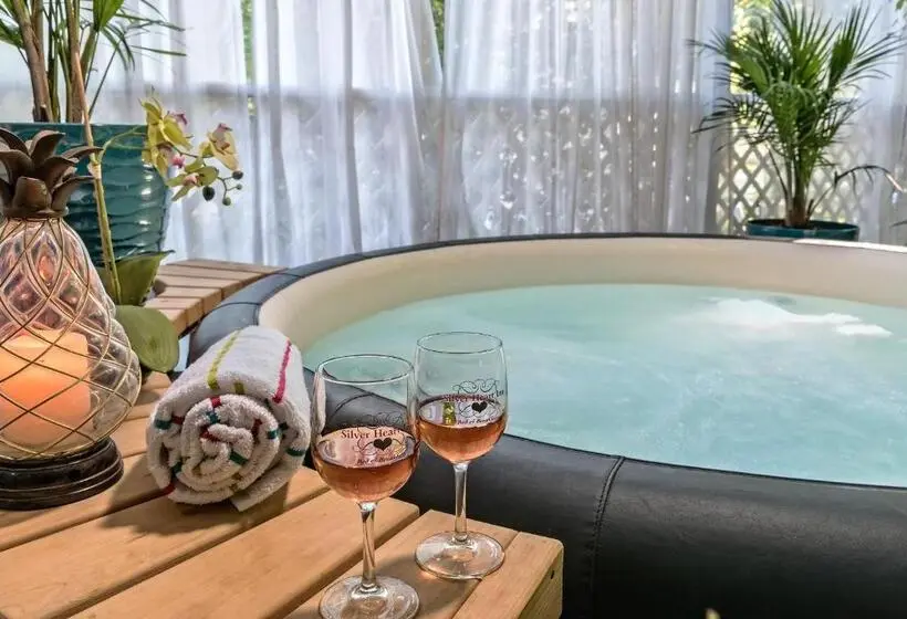 キングサイズベッドのデラックスルーム, Silver Heart Inn & Cottages