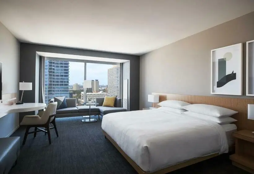 キングサイズベッドのスタンダードルーム, Marriott Marquis Chicago