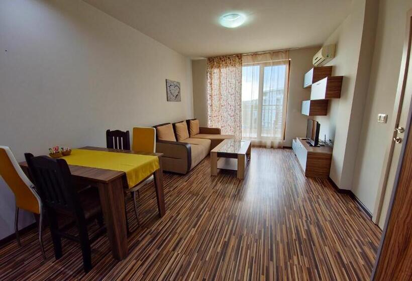 テラス付き1ベッドルームアパートメント, Diamond Beach Sarafovo By Kp