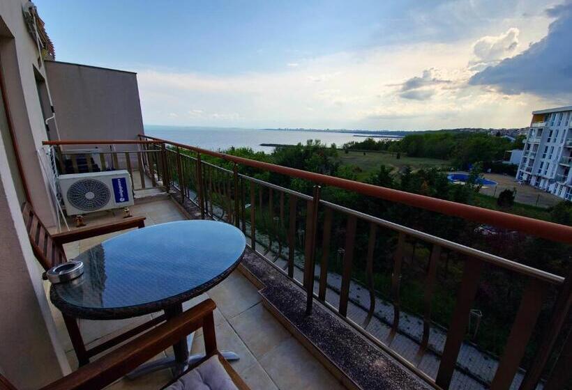 テラス付き1ベッドルームアパートメント, Diamond Beach Sarafovo By Kp