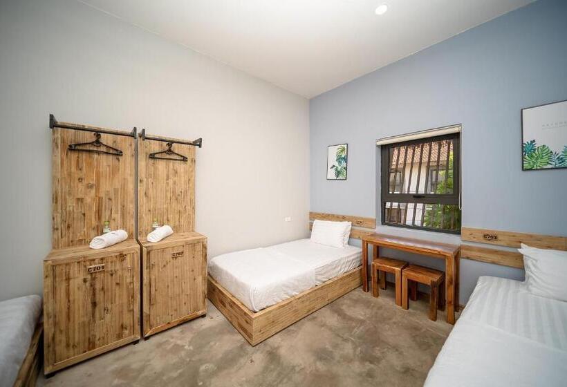 اتاق استاندارد چهارنفره با سرویس بهداشتی مشترک, 9station Hostel & Bar Phu Quoc