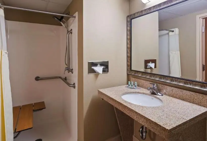 身障者適用キングサイズベッドルーム, Best Western Crossroads Of The Bluffs