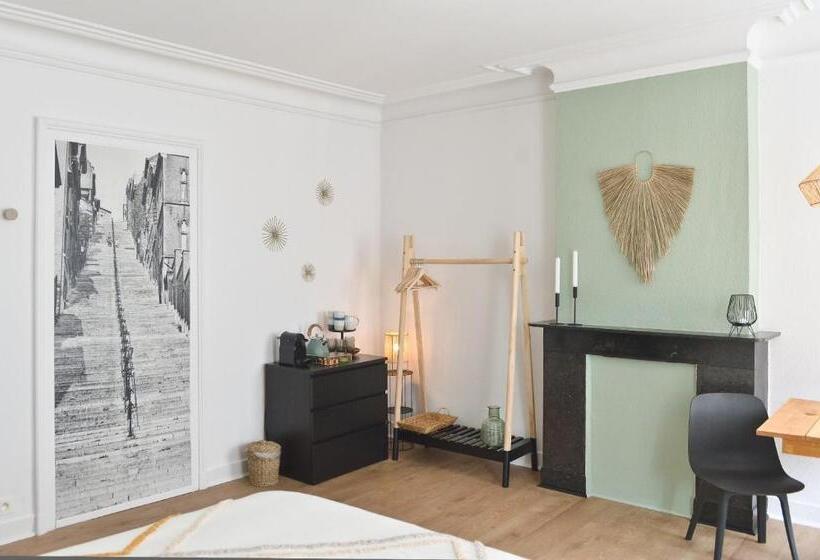 스탠다드 룸, La Chambre De Sam   Chambre Lit 180 Avec Sdb Privée Proche Centre Ville