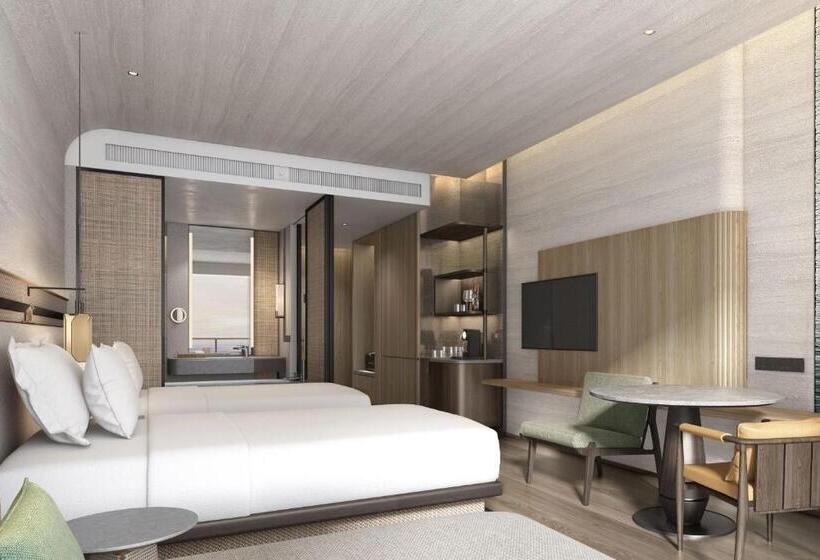 חדר דלוקס נוף לים, Zhuhai Dong Ao Island Marriott Resort And Spa
