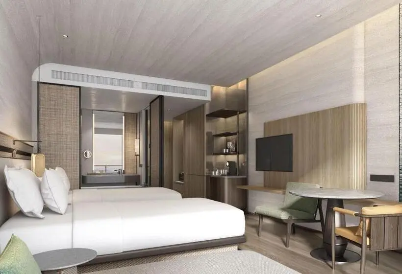 اتاق پرمیوم با چشمانداز دریا, Zhuhai Dong Ao Island Marriott Resort And Spa