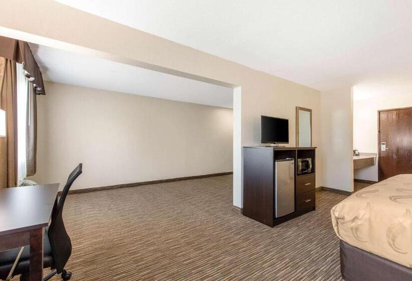 מיטת קינג בסוויטה, Quality Inn & Suites Metropolis I24